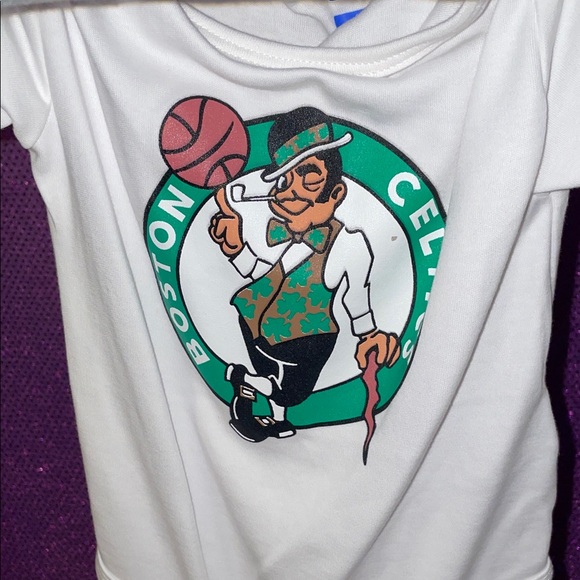 NBA Set of 3 Boston Celtics Green Baby Tee - Picture 7 of 10